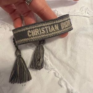 Christian dior woven bracelet